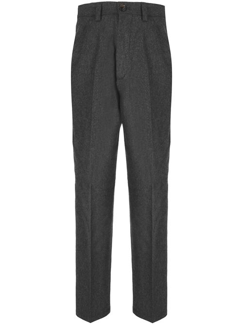 Anthracite grey virgin wool pants Brunello Cucinelli | M038PH0660C005